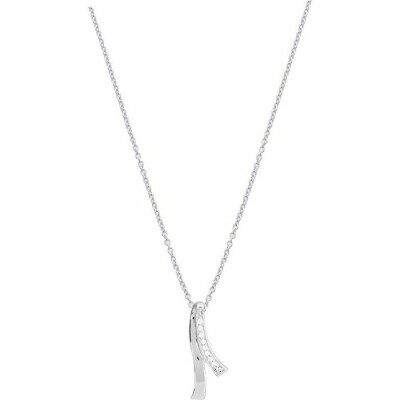 Collier en or blanc et diamants de 0.03ct