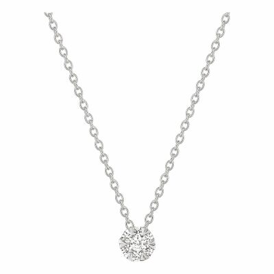Collier en or blanc et diamants de 0.18ct