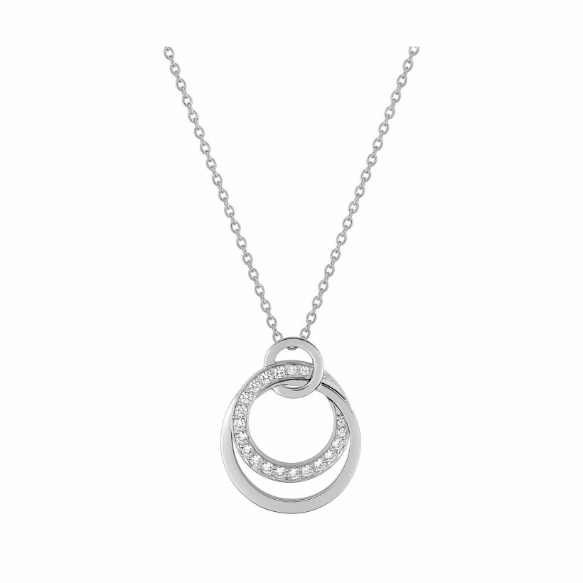 Collier en or blanc et diamants de 0.28ct