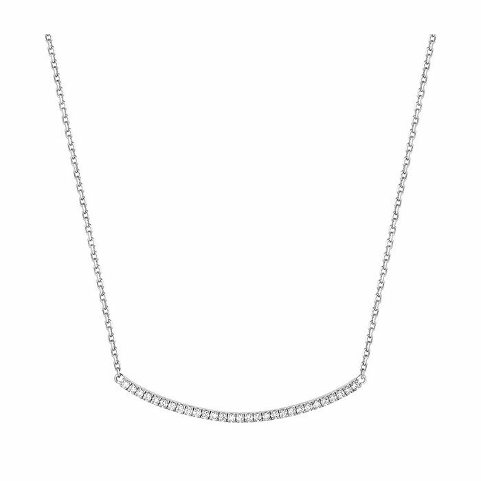 Collier en or blanc et diamants de 0.11ct