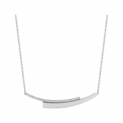 Collier en or blanc et diamants de 0.13ct