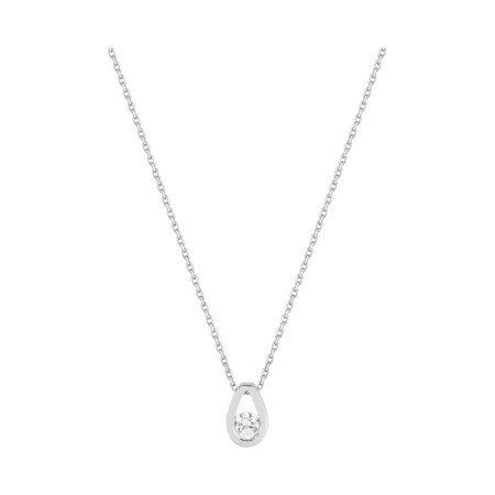 Collier en or blanc et diamant