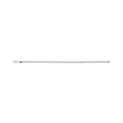 Bracelet en argent rhodié