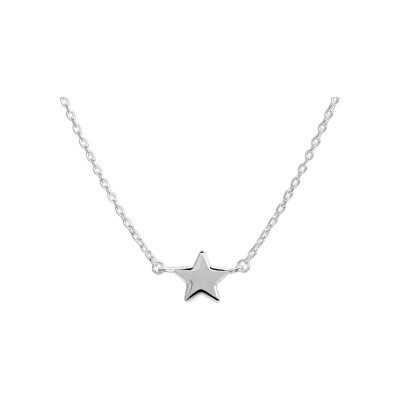 Collier en argent rhodié