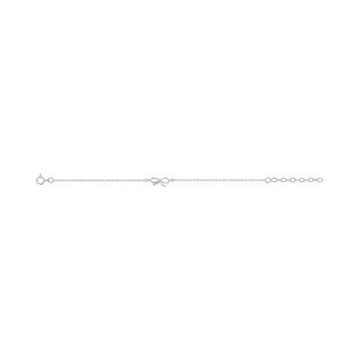 Bracelet en argent rhodié