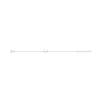 Bracelet en argent rhodié