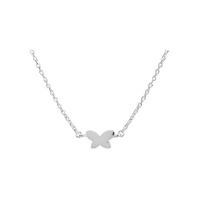 Collier en argent rhodié