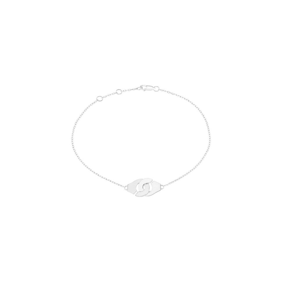 Menottes dinh van R8 cable chain bracelet, white gold