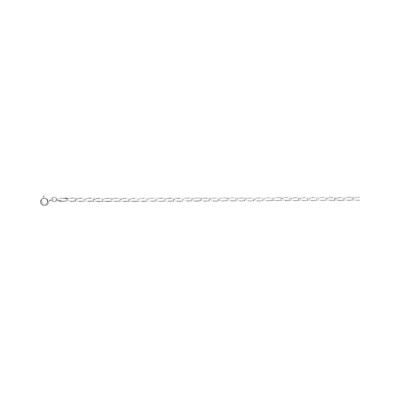 Bracelet chaîne maille cheval en argent rhodié