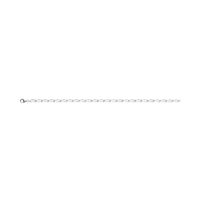 Bracelet chaîne maille cheval en argent rhodié