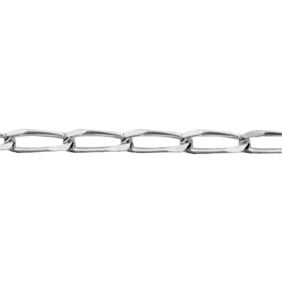 Collier maille cheval en argent rhodié