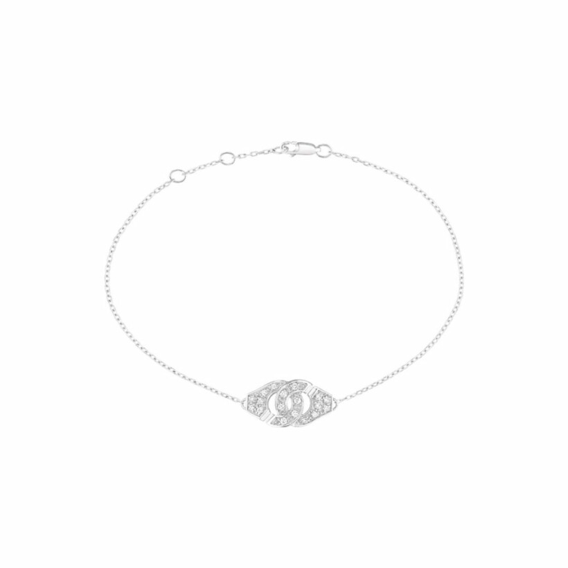 Menottes dinh van R8 cable chain bracelet, white gold, diamonds