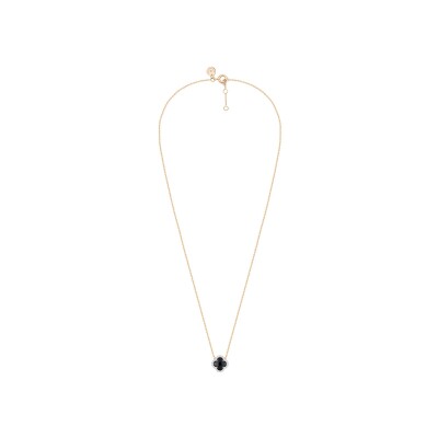 Collier Morganne Bello Victoria Diamants en or rose, onyx et diamants