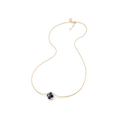 Collier Morganne Bello Victoria Diamants en or rose, onyx et diamants