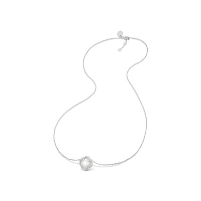 Collier Morganne Bello Victoria Diamants en or blanc, nacre et diamants