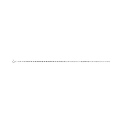 Chaîne maille forçat en argent rhodié