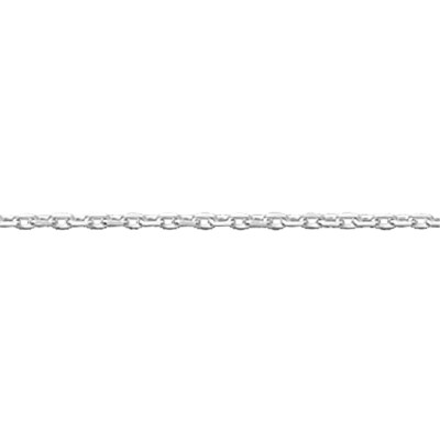 Collier maille forçat en argent rhodié