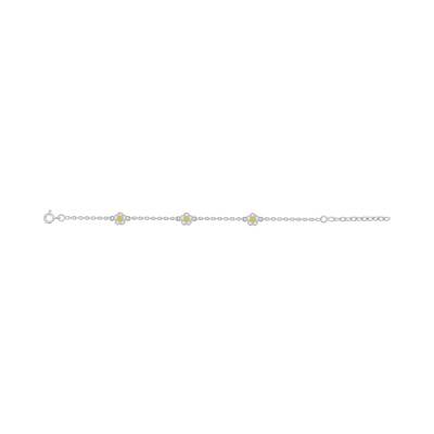 Bracelet enfant en argent rhodié