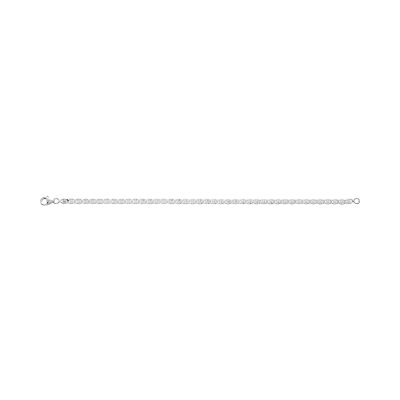 Bracelet en argent rhodié, taille 18cm