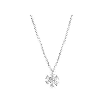 Collier Murat Cristal D'Hiver en argent rhodié et oxydes de zirconium