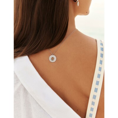 Collier Murat Plein Soleil en argent rhodié et oxydes de zirconium