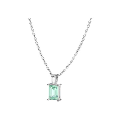 Collier Murat Les Intemporels en argent rhodié et oxydes de zirconium