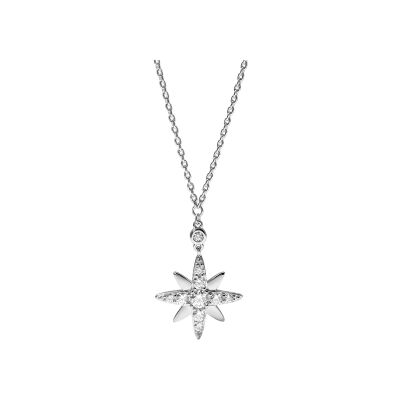 Collier Murat Céleste en argent rhodié et oxyde de zirconium