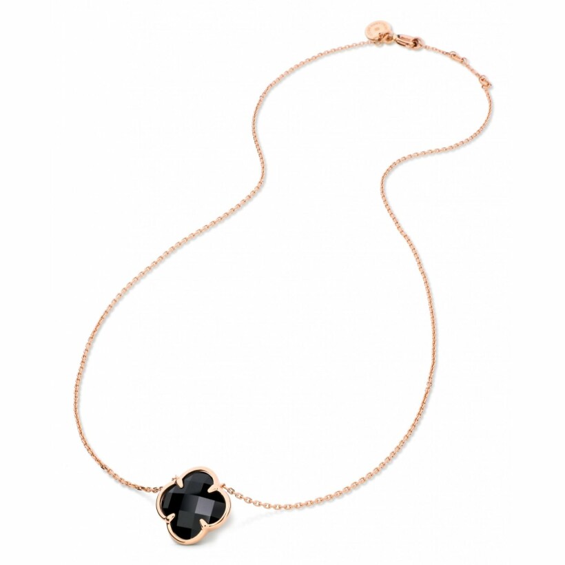 Collier Morganne Bello Victoria en or rose et onyx