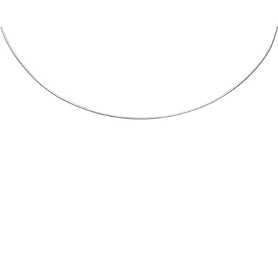 Collier câble en argent, 42cm