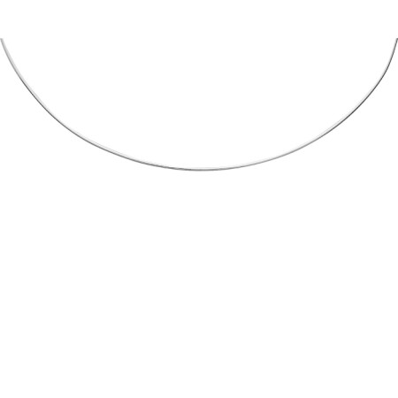 Collier câble en argent, 42cm