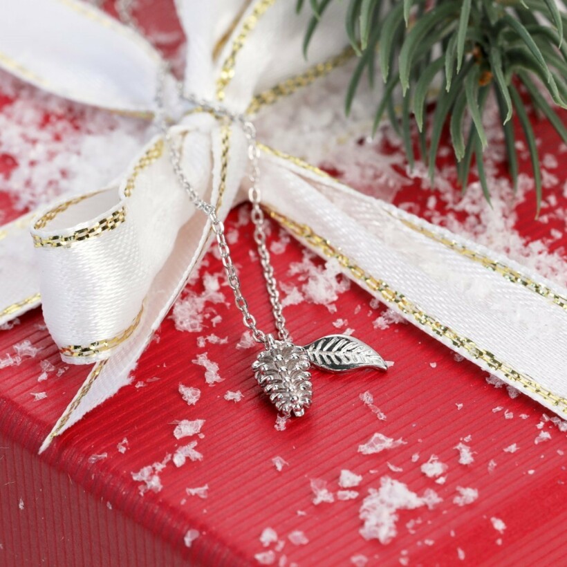 Bougie JewelCandle Joyeux Noël avec collier en argent