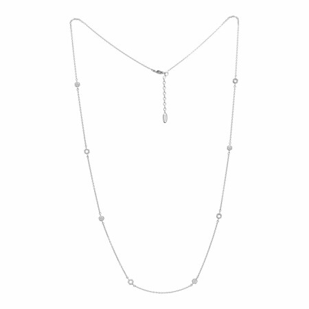 Collier Murat en argent et oxydes de zirconium