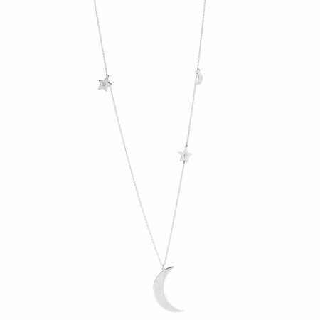 Collier sautoir Murat en argent et oxydes de zirconium