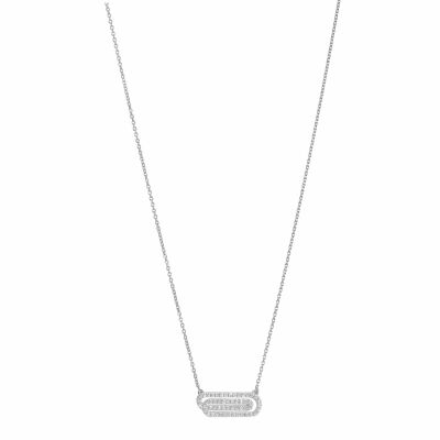 Collier Murat en argent et oxydes de zirconium