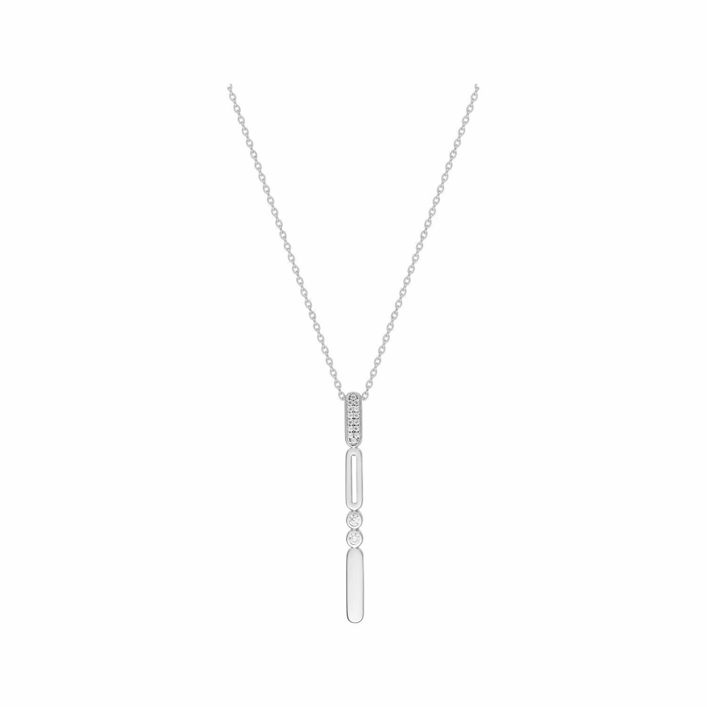 Collier en argent et oxyde de zirconium