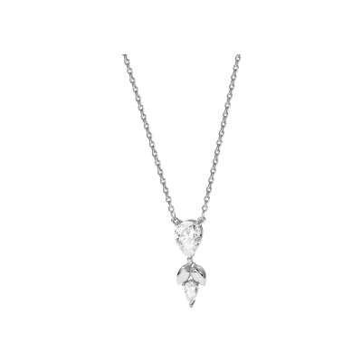 Collier Murat L'Epi en argent rhodié et oxydes de zirconium