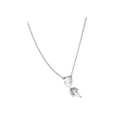Collier Murat L'Epi en argent rhodié et oxydes de zirconium