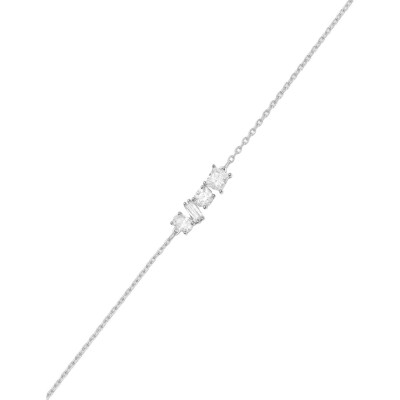 Bracelet Murat Harmonie Twist en argent rhodié et oxydes de zirconium