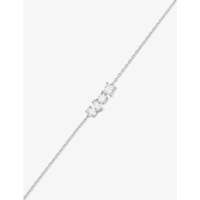 Bracelet Murat Harmonie Twist en argent rhodié et oxydes de zirconium