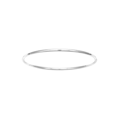 Bracelet jonc fil rond 2.5mm en argent, 55cm