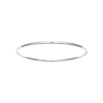 Barcelet Jonc en argent rhodié, diamètre 63mm