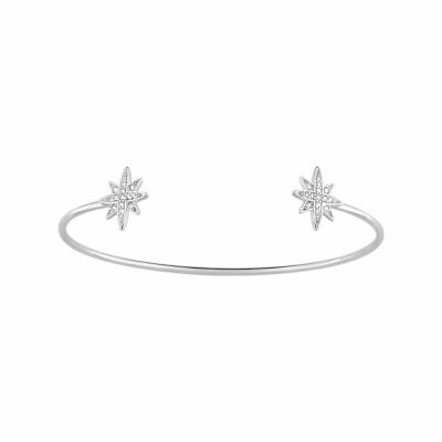 Bracelet Murat en argent rhodié et oxydes de zirconium