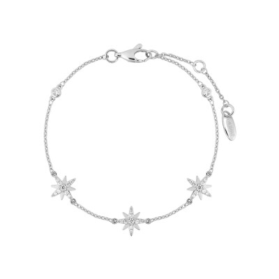 Bracelet Murat Céleste en argent rhodié et oxyde de zirconium