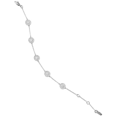 Bracelet Murat Plein Soleil en argent rhodié et oxydes de zirconium