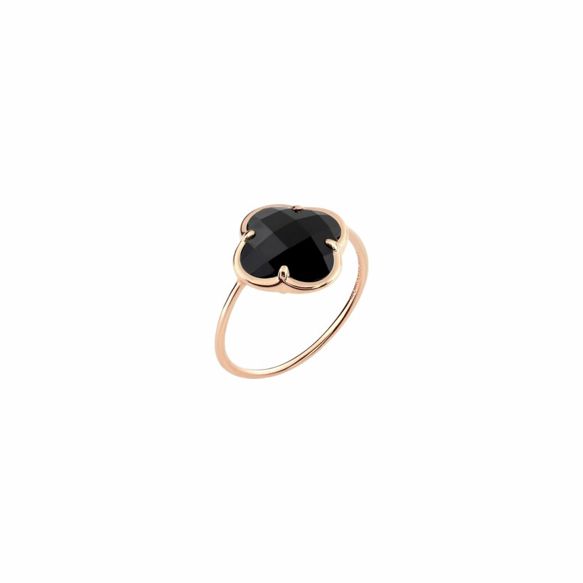 Bague Morganne Bello Corset Victoria en or rose et onyx