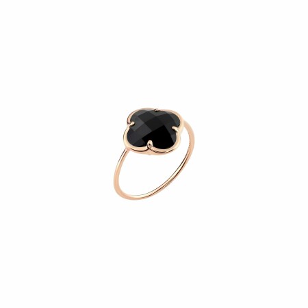 Bague Morganne Bello Corset Victoria en or rose et onyx