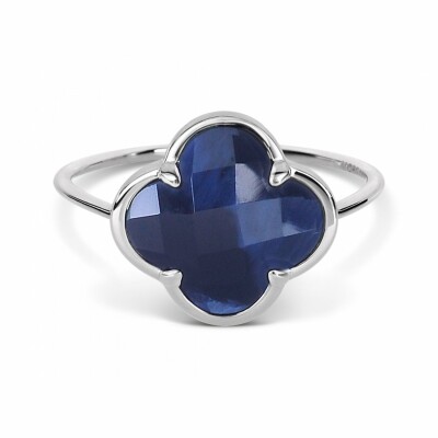 Bague Morganne Bello Corset Victoria en or blanc et pietersite bleue