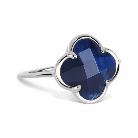 Bague Morganne Bello Corset Victoria en or blanc et pietersite bleue