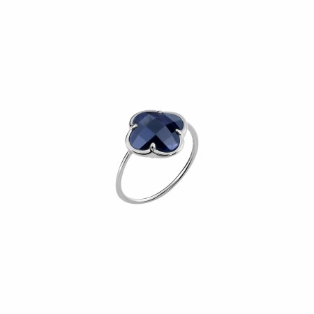 Bague Morganne Bello Corset Victoria en or blanc et pietersite bleue