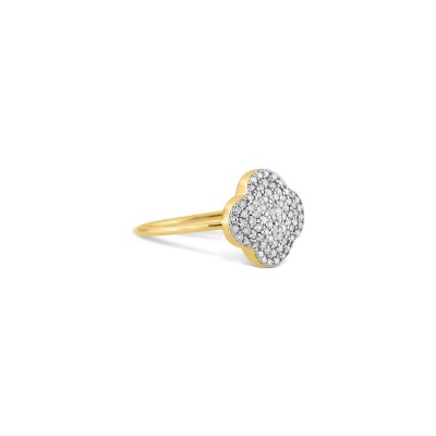 Bague Morganne Bello Chance en or jaune et diamants